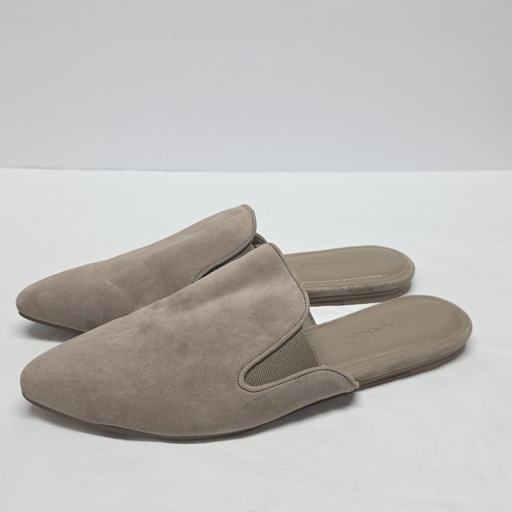 Splendid Liza Pointed Toe Slip On Mule In Biege Suede Women's Size 9.5